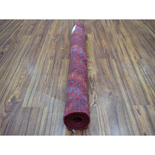 Load image into Gallery viewer, 3&#39;5&quot;x5&#39; Red All Over Design Colorful Afghan Baluch Hand Knotted Pure Wool Oriental Rug FWR319698