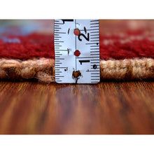 Load image into Gallery viewer, 3&#39;3&quot;x5&#39; Red Colorful Afghan Baluch All Over Design Hand Knotted Pure Wool Oriental Rug FWR319752