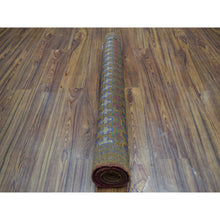 Load image into Gallery viewer, 3&#39;3&quot;x4&#39;7&quot; Brown All Over Design Colorful Afghan Baluch Hand Knotted Pure Wool Oriental Rug FWR319764
