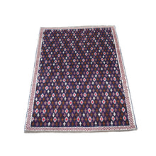 Load image into Gallery viewer, 3&#39;4&quot;x4&#39;6&quot; Blue All Over Design Colorful Afghan Baluch Pure Wool Hand Knotted Rug FWR319800