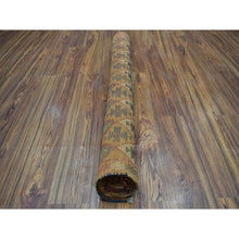 Load image into Gallery viewer, 4&#39;1&quot;x5&#39;9&quot; Brown Tribal Design Colorful Afghan Baluch Hand Knotted Pure Wool Oriental Rug FWR319842