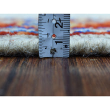 Load image into Gallery viewer, 5&#39;x6&#39;7&quot; Ivory Tribal Design Colorful Afghan Baluch Hand Knotted Pure Wool Oriental Rug FWR320022
