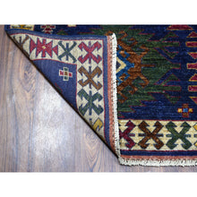 Load image into Gallery viewer, 6&#39;x8&#39;10&quot; Afghan Ersari With Large Repetitive Colorful Symbols Hand Knotted Oriental Rug FWR320832