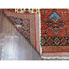 Load image into Gallery viewer, 5&#39;x6&#39;9&quot; Red Prayer Design Afghan Ersari Hand Knotted Pure Wool Oriental Rug FWR320862