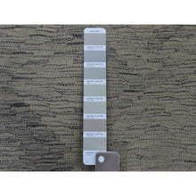 Load image into Gallery viewer, 3&#39;1&quot;x14&#39; Gray Shades Flat Weave Kilim Pure Wool Hand Woven Runner Oriental Rug FWR322914