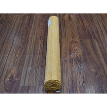 Load image into Gallery viewer, 2&#39;4&quot;x6&#39;4&quot; Gold Shades Flat Weave Kilim Pure Wool Hand Woven Runner Oriental Rug FWR323166
