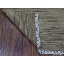 Load image into Gallery viewer, 2&#39;4&quot;x6&#39;3&quot; Gray Green Reversible Kilim Pure Wool Hand Woven Runner Oriental Rug FWR323172