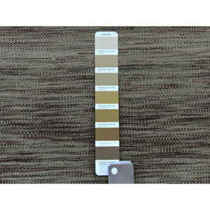 2'4"x6'3" Gray Green Reversible Kilim Pure Wool Hand Woven Runner Oriental Rug FWR323172