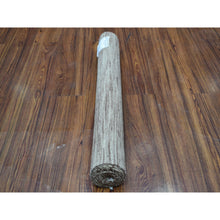 Load image into Gallery viewer, 2&#39;6&quot;x6&#39;5&quot; Brown Shades Flat Weave Kilim Pure Wool Hand Woven Runner Oriental Rug FWR323196