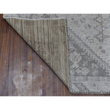 Load image into Gallery viewer, 4&#39;10&quot;x7&#39;3&quot; Vintage And Worn Down Distressed Colors Persian Qashqai Distressed Hand Knotted Bohemian Rug FWR324174