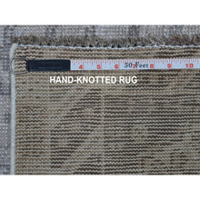 Load image into Gallery viewer, 4&#39;10&quot;x7&#39;3&quot; Vintage And Worn Down Distressed Colors Persian Qashqai Distressed Hand Knotted Bohemian Rug FWR324174