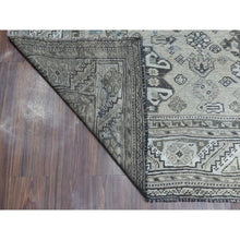 Load image into Gallery viewer, 7&#39;x10&#39; Vintage And Worn Down Distressed Colors Persian Qashqai Distressed Hand Knotted Bohemian Rug FWR324390