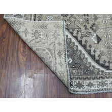 Load image into Gallery viewer, 6&#39;4&quot;x9&#39;1&quot; Vintage And Worn Down Distressed Colors Persian Qashqai Distressed Hand Knotted Bohemian Rug FWR324768