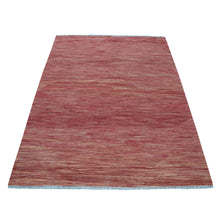 Load image into Gallery viewer, 5&#39;1&quot;x6&#39;7&quot; Sunset Shades Reversible Kilim Pure Wool Hand Woven Oriental Rug FWR325338