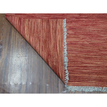 Load image into Gallery viewer, 5&#39;1&quot;x6&#39;7&quot; Sunset Shades Reversible Kilim Pure Wool Hand Woven Oriental Rug FWR325338