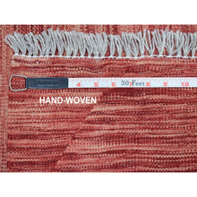 Load image into Gallery viewer, 5&#39;1&quot;x6&#39;7&quot; Sunset Shades Reversible Kilim Pure Wool Hand Woven Oriental Rug FWR325338