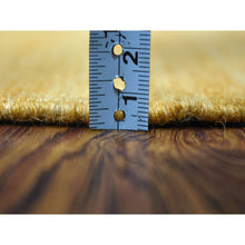Load image into Gallery viewer, 2&#39;3&quot;x6&#39;4&quot; Gold Shades Reversible Kilim Pure Wool Hand Woven Runner Oriental Rug FWR325494