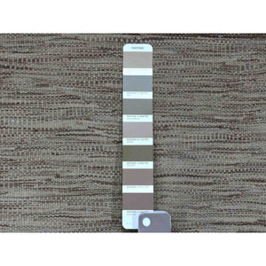 2'3"x6'4" Natural Shades Reversible Kilim Pure Wool Hand Woven Oriental Runner Rug FWR325506