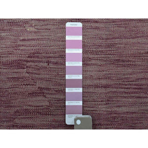 2'8"x16' Lavender Shades Reversible Kilim Pure Wool Hand Woven XL Runner Oriental Rug FWR325518