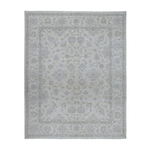 Load image into Gallery viewer, 8&#39;5&quot;x9&#39;7&quot; Ivory Washed Out Peshawar Natural Wool Hand Knotted Oriental Rug FWR326334
