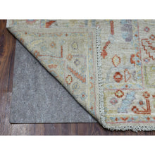 Load image into Gallery viewer, 2&#39;10&quot;x13&#39;6&quot; Gray Angora Oushak With Velvety Wool Runner Hand Knotted Oriental Rug FWR326574