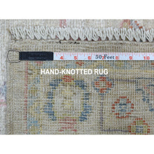 Load image into Gallery viewer, 2&#39;10&quot;x13&#39;6&quot; Gray Angora Oushak With Velvety Wool Runner Hand Knotted Oriental Rug FWR326574