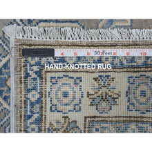 Load image into Gallery viewer, 2&#39;8&quot;x9&#39;7&quot; Gray Hand Knotted Vintage Look Kazak Natural Wool Tribal Design Runner Oriental Rug FWR328050
