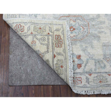 Load image into Gallery viewer, 2&#39;7&quot;x9&#39;7&quot; Ivory Washed Out Peshawar Organic Wool Hand Knotted Runner Oriental Rug FWR330156
