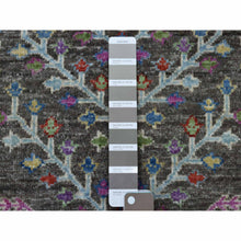 Load image into Gallery viewer, 6&#39;x8&#39;10&quot; Gray With Pop Of Color Willow And Cypress Tree Design Hand Knotted Oriental Rug FWR330630