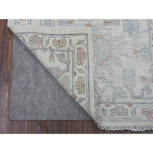 Load image into Gallery viewer, 2&#39;6&quot;x9&#39;10&quot; White Wash Peshawar 100% Wool Hand Knotted Runner Oriental Rug FWR330882