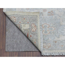 Load image into Gallery viewer, 2&#39;6&quot;x9&#39;10&quot; Ivory Washed Out Peshawar 100% Wool Hand Knotted Runner Oriental Rug FWR331128