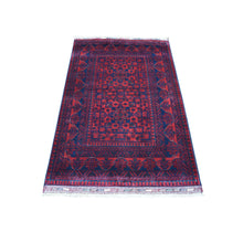 Load image into Gallery viewer, 3&#39;3&quot;x5&#39; Red Afghan Khamyab Natural Dyes Denser Weave with Shiny Wool Hand Knotted Oriental Rug FWR332190