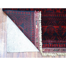 Load image into Gallery viewer, 3&#39;3&quot;x5&#39; Red Afghan Khamyab Natural Dyes Denser Weave with Shiny Wool Hand Knotted Oriental Rug FWR332190