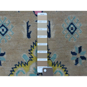 2'6"x8' Gray Fusion Kazak Pure Wool Hand Knotted Runner Oriental Rug FWR333480