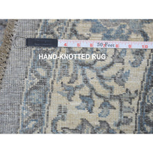 Load image into Gallery viewer, 6&#39;x6&#39; Gray Afghan Peshawar with Ziegler Mahal Design Natural Wool Hand Knotted Round Oriental Rug FWR334272