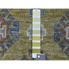 Load image into Gallery viewer, 4&#39;1&quot;x6&#39; Anatolian Design With Glimmery Wool Mustard Color Hand Knotted Oriental Rug FWR335730