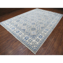 Load image into Gallery viewer, 9&#39;8&quot;x13&#39;9&quot; Gray Vintage Look Kazak All Over Design Natural Wool Hand Knotted Oriental Rug FWR335808