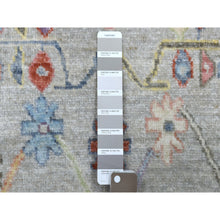 Load image into Gallery viewer, 2&#39;5&quot;x17&#39;1&quot; Shiny Wool Hand Knotted Gray With Soft Color Angora Oushak Oriental XL Runner Rug FWR336690