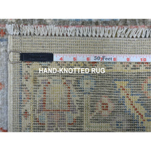 Load image into Gallery viewer, 2&#39;5&quot;x17&#39;1&quot; Shiny Wool Hand Knotted Gray With Soft Color Angora Oushak Oriental XL Runner Rug FWR336690