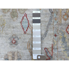 Load image into Gallery viewer, 2&#39;8&quot;x16&#39;1&quot; Gray Angora Oushak With Soft Colors Pure Wool Hand Knotted Oriental XL Runner Rug FWR338862