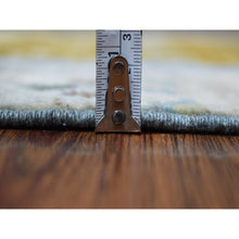 Load image into Gallery viewer, 2&#39;7&quot;x9&#39;6&quot; Light Blue Folk Art Kashkuli Gabbeh Natural Wool Hand-Knotted Ethnic Runner Rug FWR339096