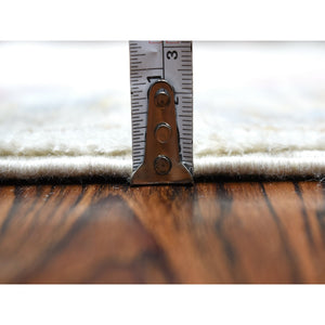 2'8"x14'1" Gray Angora Oushak, Soft To The Touch Wool Pile Hand Knotted Oriental XL Runner Rug FWR339396