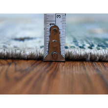 Load image into Gallery viewer, 5&#39;8&quot;x7&#39;10&quot; Gray Kashkuli Gabbeh Nomadic Design Pure Wool Hand-Knotted Oriental Rug FWR339702