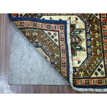 Load image into Gallery viewer, 2&#39;x3&#39;1&quot; Orange Afghan Ersari With Tribal Design Hand Knotted Pure Wool Oriental Rug FWR340560