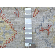 Load image into Gallery viewer, 4&#39;x6&#39;6&quot; Hand Knotted Gray Angora Oushak With Soft Velvety Wool Oriental Rug FWR341166