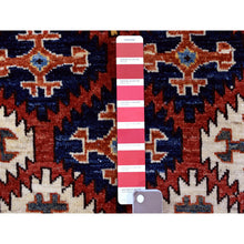 Load image into Gallery viewer, 4&#39;x6&#39; Red Afghan Ersari Repetitive Design Pure Wool Hand Knotted Oriental Rug FWR341700