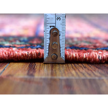 Load image into Gallery viewer, 2&#39;x2&#39;10&quot; Red Pure Wool Afghan Ersari With Tribal Design Hand Knotted Oriental Rug FWR341910
