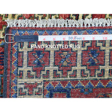 Load image into Gallery viewer, 2&#39;x2&#39;9&quot; Red Afghan Ersari With Elephant Feet Design Hand Knotted Organic Wool Oriental Rug FWR341916