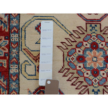 Load image into Gallery viewer, 2&#39;9&quot;x9&#39;3&quot; Ivory Special Kazak Geometric Design Pure Wool Hand Knotted Runner Oriental Rug FWR342528