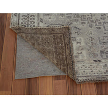 Load image into Gallery viewer, 5&#39;8&quot;x8&#39;6&quot; Washed Out Vintage And Worn Down Persian Qashqai Pure Wool Distressed Hand Knotted Oriental Rug FWR343386